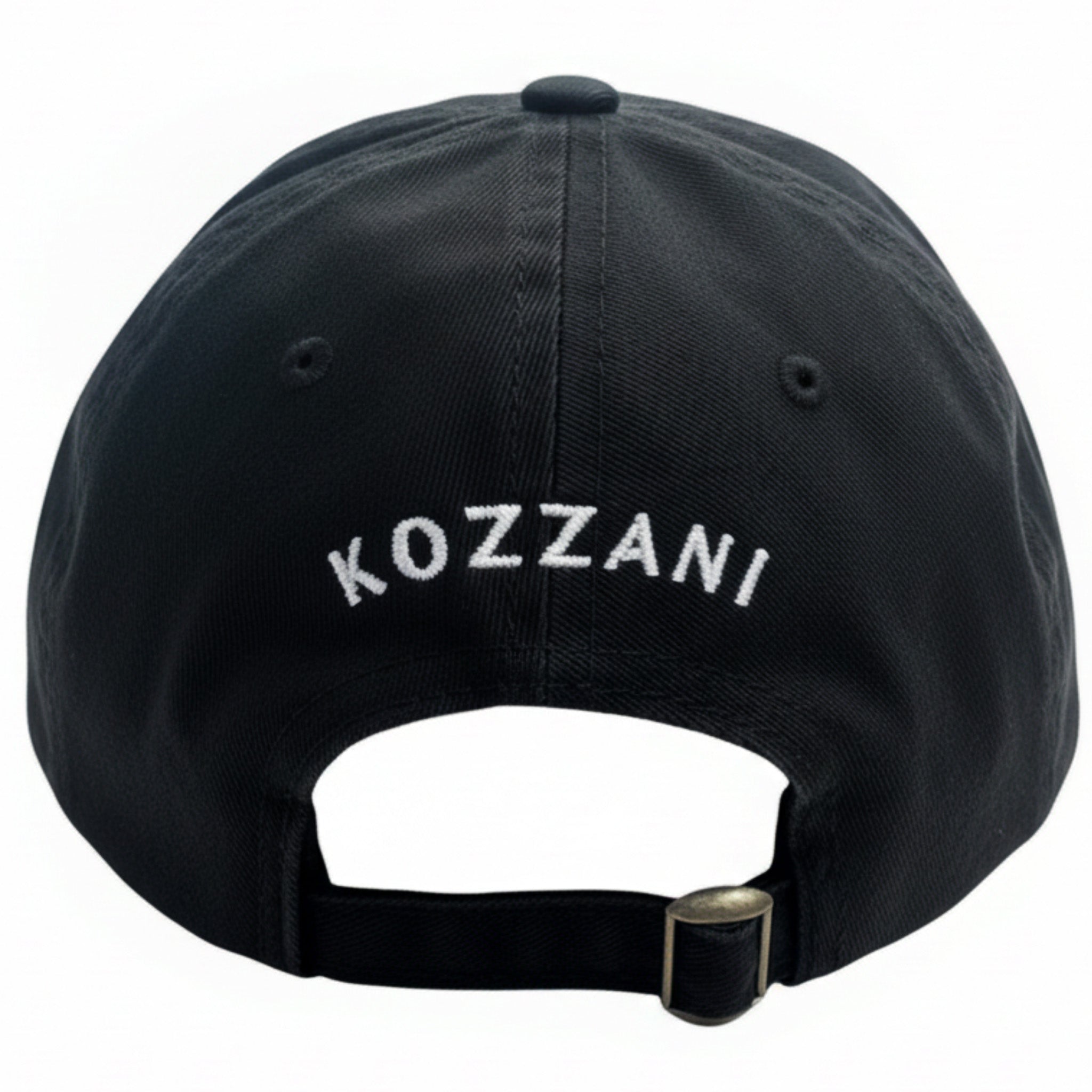 Black cap back with KOZZANI lettering across the crown